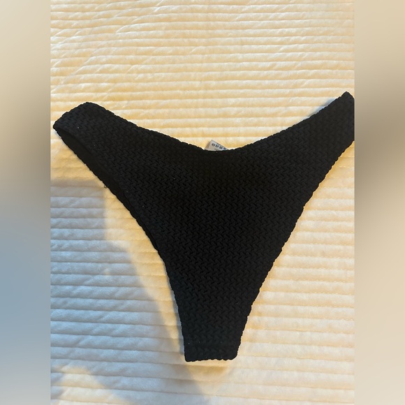 Montce Black Crochet Cheeky Bikini Bottom - Picture 2 of 3